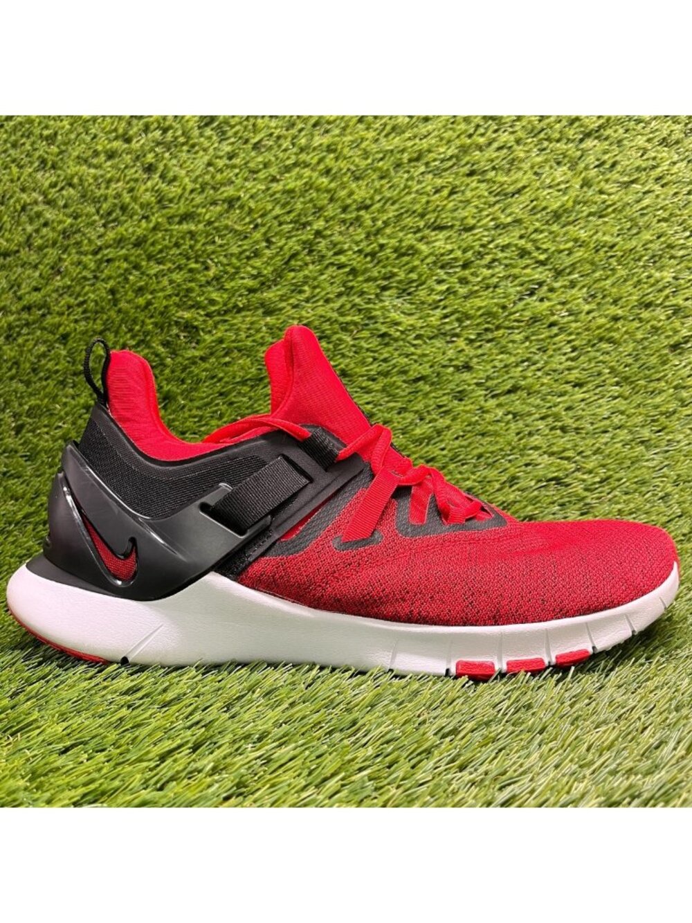 Nike Flex Method TR 2 Mens Size 12 Red Black Athletic Running Shoes Sneakers